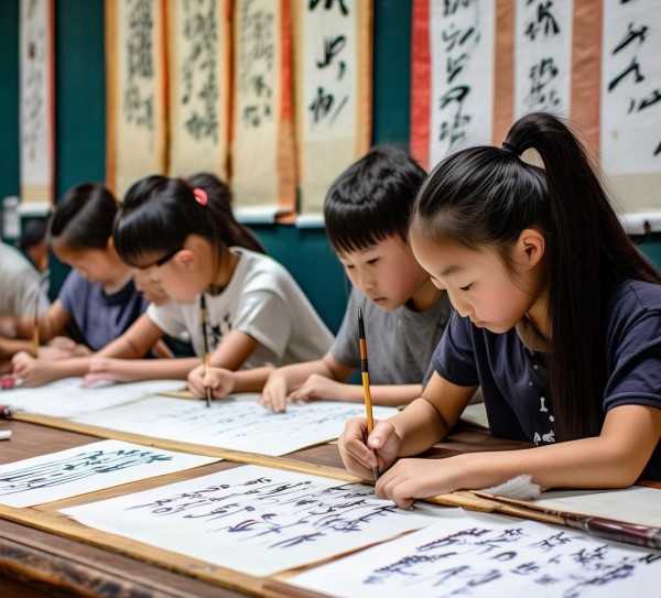 六年级学子书法风采，传统与创新的艺术之旅,六年级学子书法风采，传统与创新的艺术之旅,艺术,创意,第1张