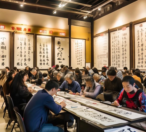 惠州文化馆与西子书画院共筑硬笔书法艺术风采