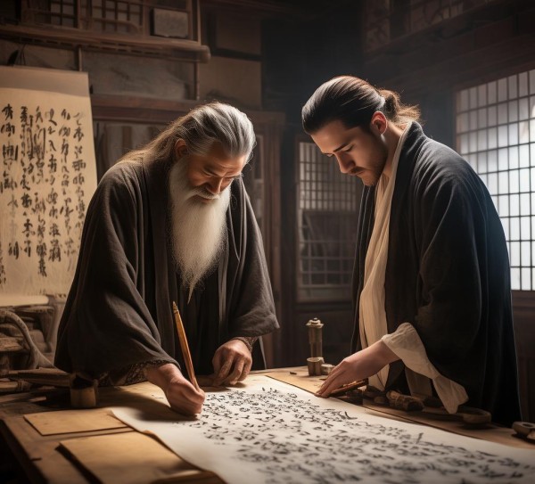 书法世家传承，父子书法家年代溯源