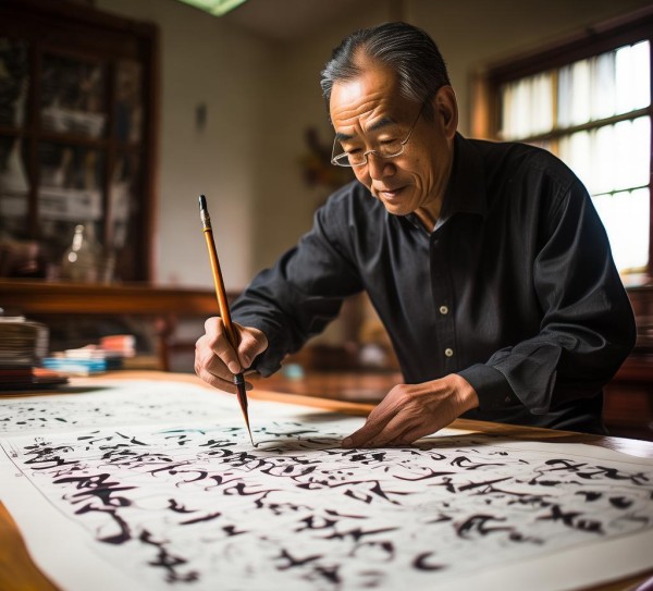 德田重男书法教学动态，笔触间流淌的书法艺术传承