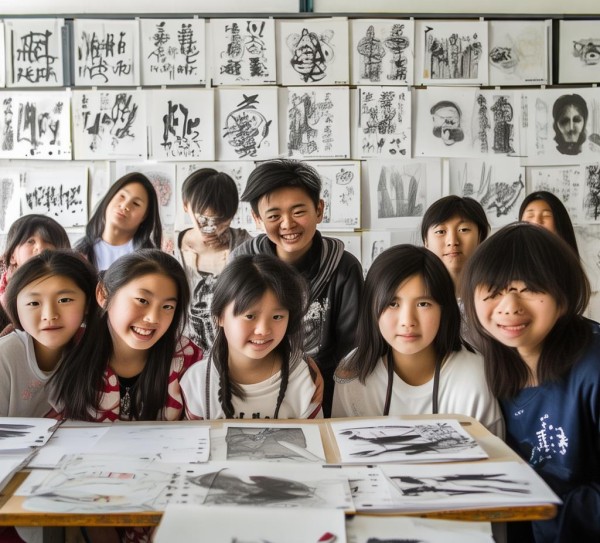 青春墨韵，中小学生硬笔书画展风采