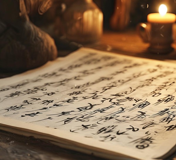 探寻古韵墨香，软笔书法背景图动态之美赏析