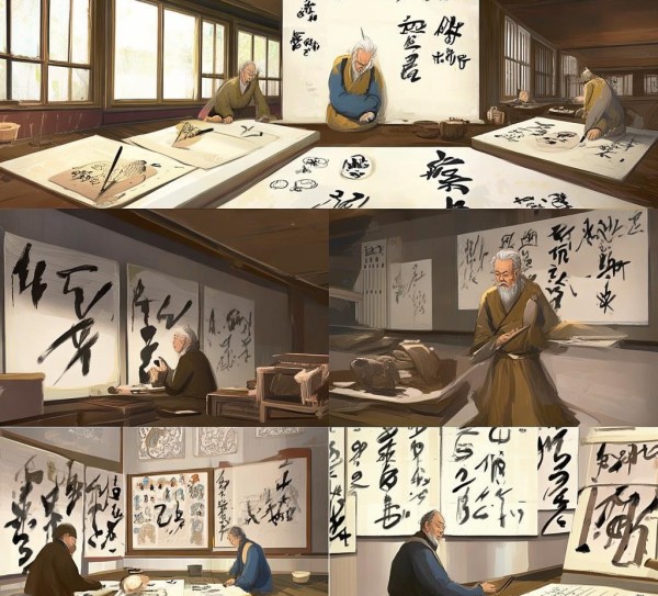 书法家们的流转生活画卷大揭秘
