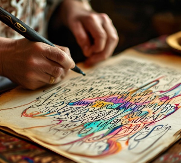 Dynamic Artistry in English Calligraphy: Discover the Flowing Charm of Script